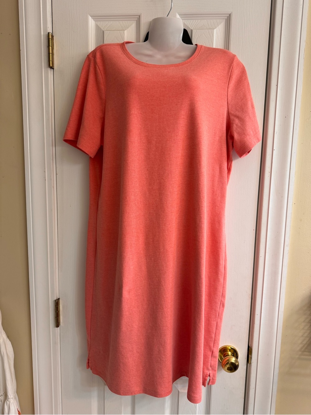 Kim Rogers Coral/pink Midi Tee Dress
